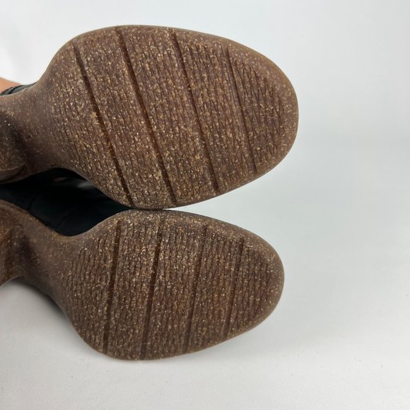 Clarks Womens Carleta Lyon Black Oily Leather Ankle Bootie Chunky Heel size 5.5 - Picture 13 of 16